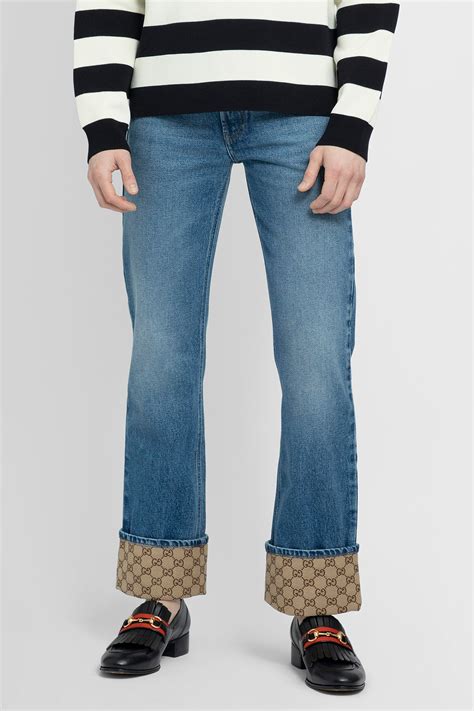 pantalone jeans gucci uomo|gucci tapered jeans.